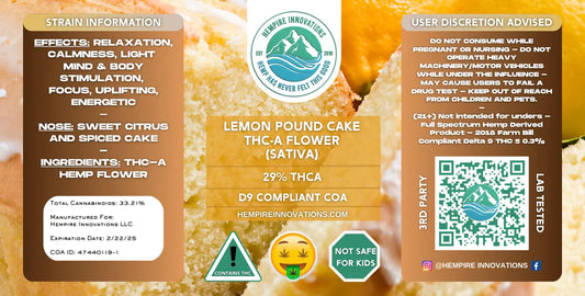 Exotic THCa Flower | Lemon Pound Cake - Sativa THC-A Strain